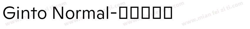 Ginto Normal字体转换